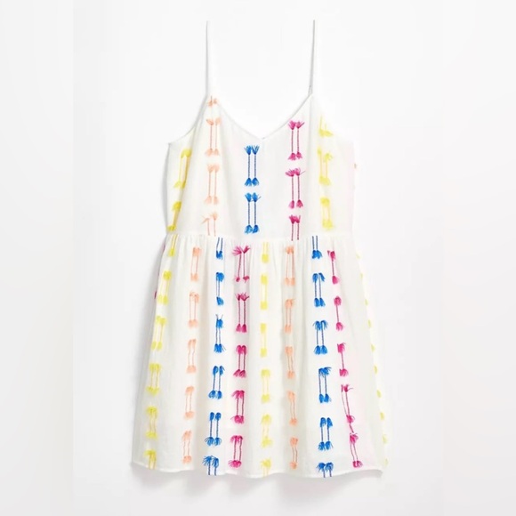 Lou & Grey Dresses & Skirts - Lou & Grey White Fringe Cami Dress